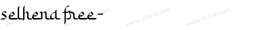 selhena free字体转换